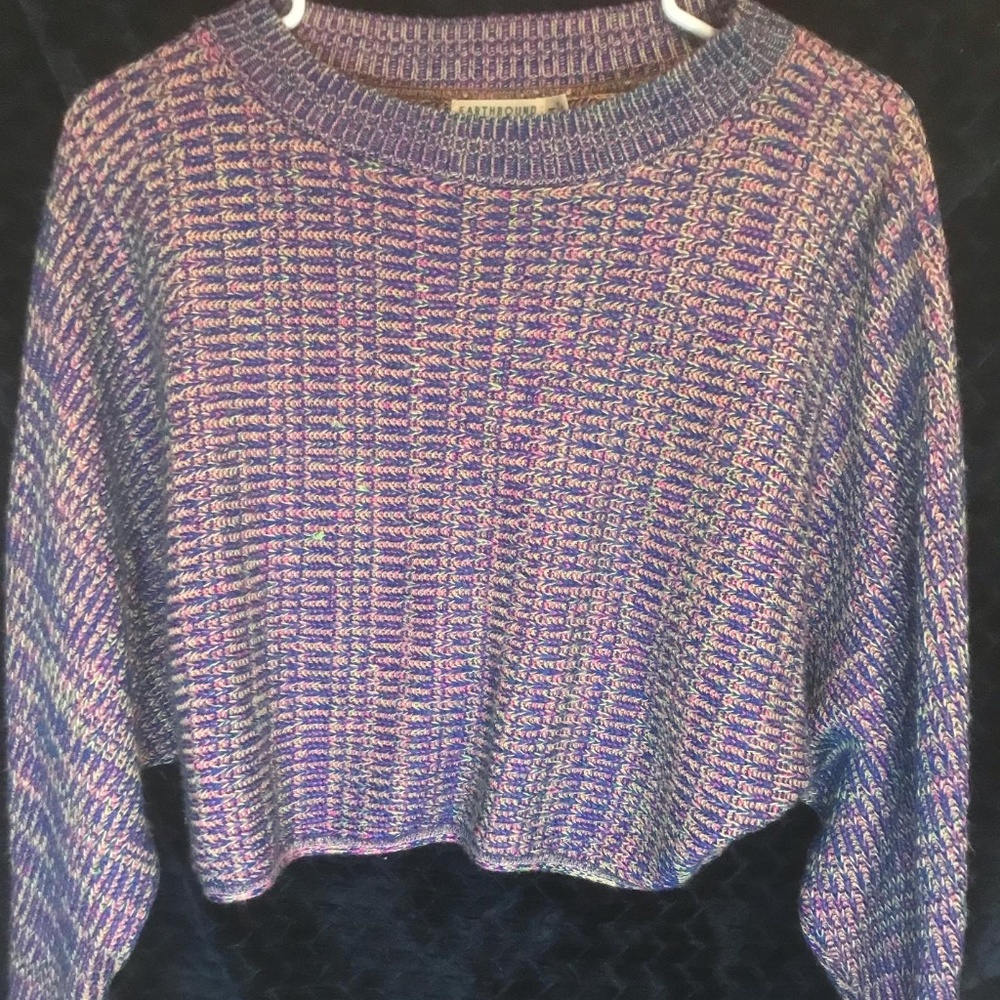 Neon, crop top, long sleeve sweater